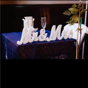Mr & Mrs letters